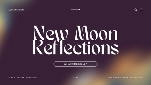 EVENT! New Moon Reflections: Gathering in Solitude [2024]