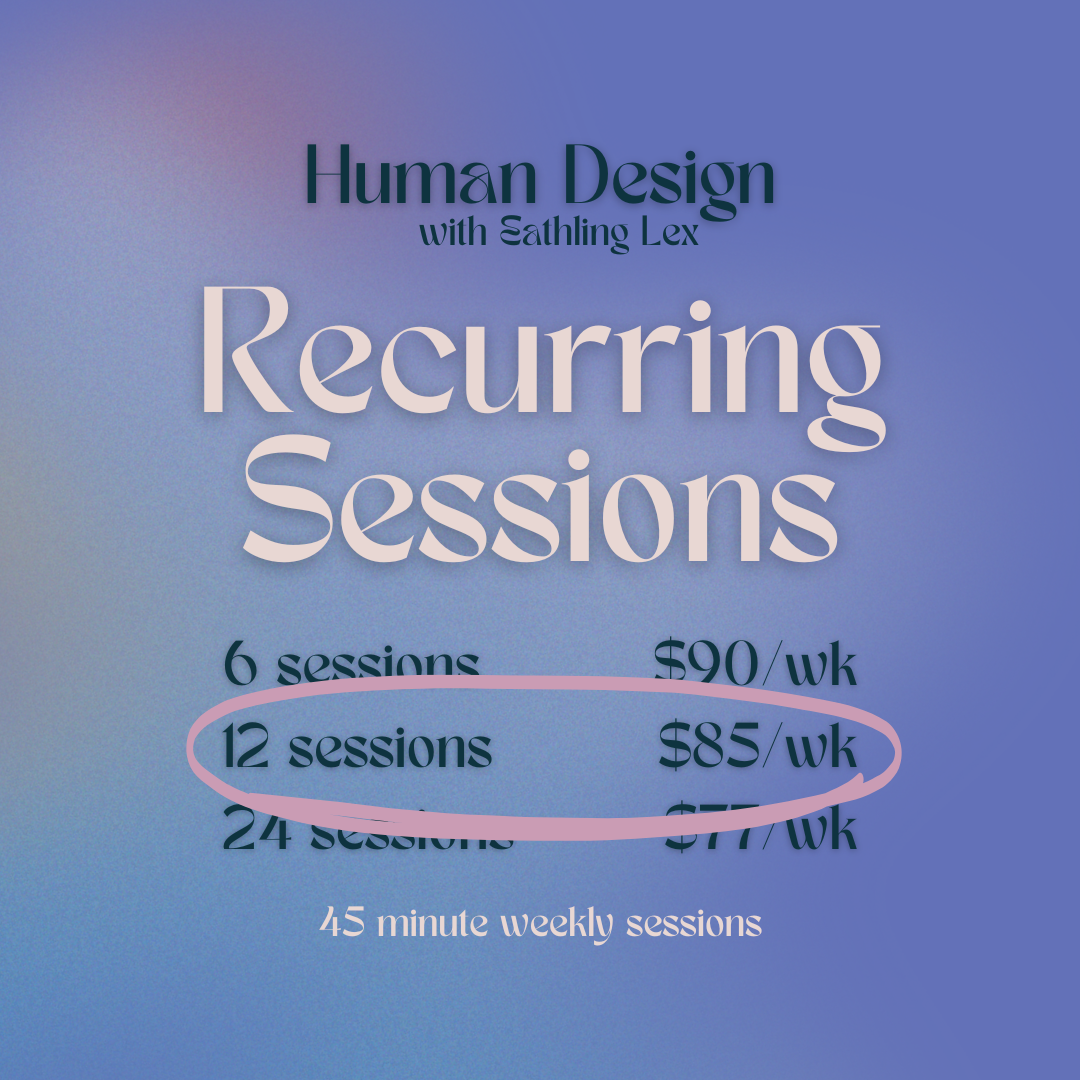 Recurring Sessions: 12 week bundle