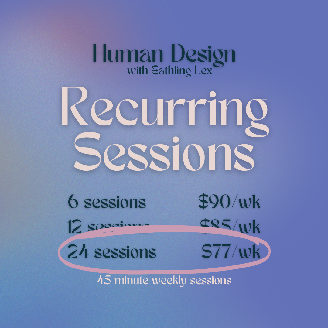 Recurring Sessions: 24 week bundle